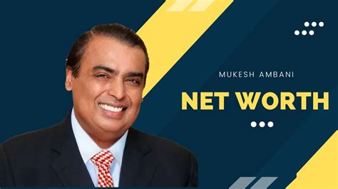 mukesh ambani net worth in rupees